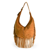 Bolso Boho Luna de Piel Gamuza Tan