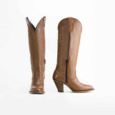 Bota Destiny Vaquera Alta para Dama Café