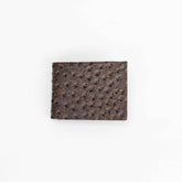 Cartera de Piel tipo Avestruz Café