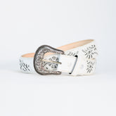 Celina White Cowboy Belt