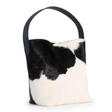 Bolso Shopper de Piel con Pelo de Vaca