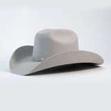 Texana Sombrero Vaquero de Lana Gris Claro Horma Bufalo