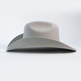 Texana Sombrero Vaquero de Lana Gris Claro Horma Bufalo