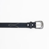Black Cowboy Leather Belt