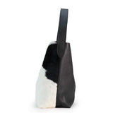 Bolso Shopper de Piel con Pelo de Vaca