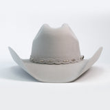 Texana Sombrero Vaquero de Lana Gris Claro Horma Bufalo