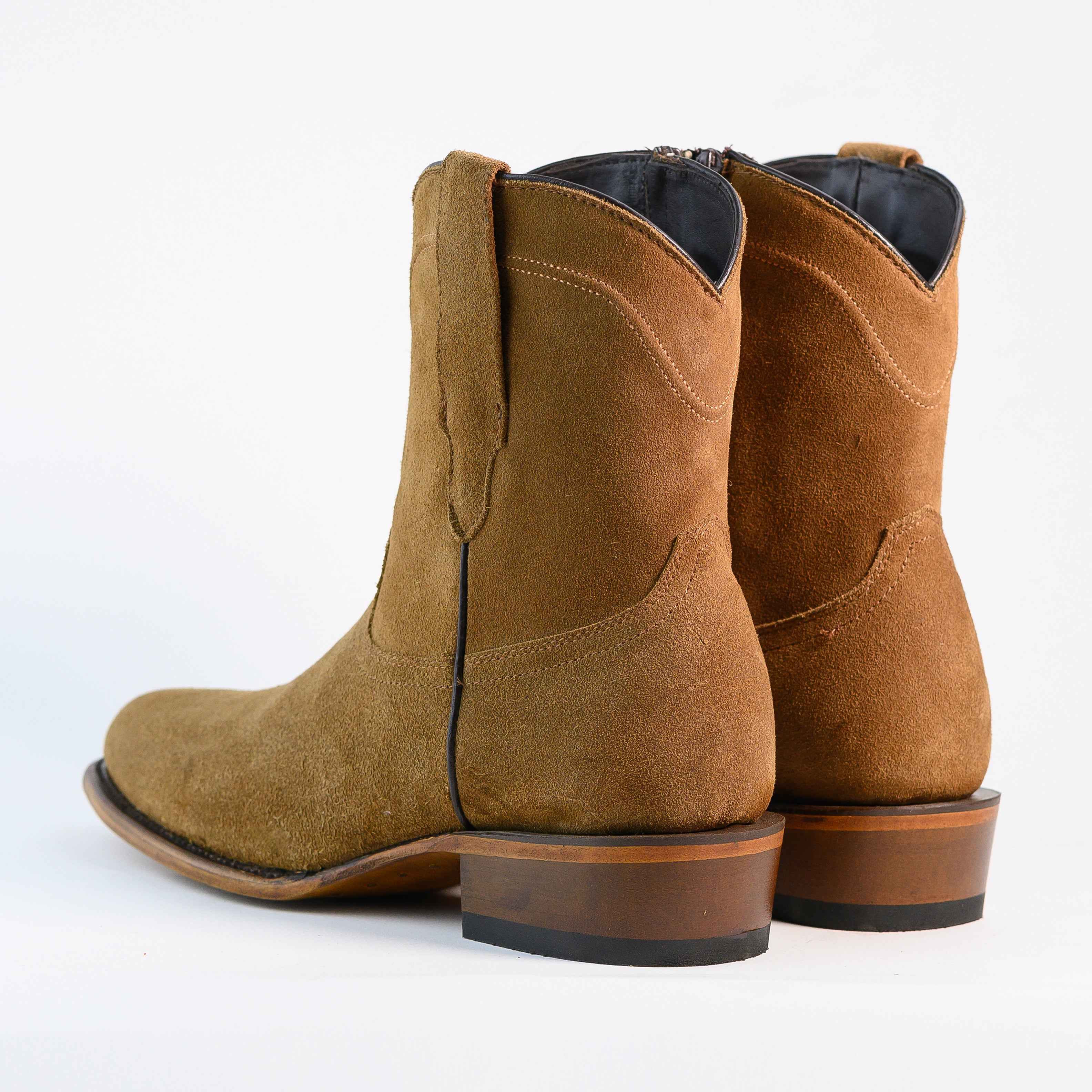 Bota Vaquera para Hombre Tyler Piel Gamuza Café