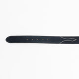 Black Cowboy Leather Belt