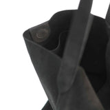 Bolso Shopper de Piel Gamuza color Negro