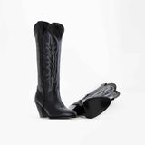 Bota Destiny Vaquera Alta Negra para Dama