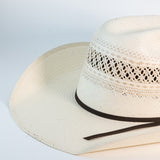 Sombrero Vaquero Tacalero de Papel de Arroz - Horma Minnick Randa Bicolor