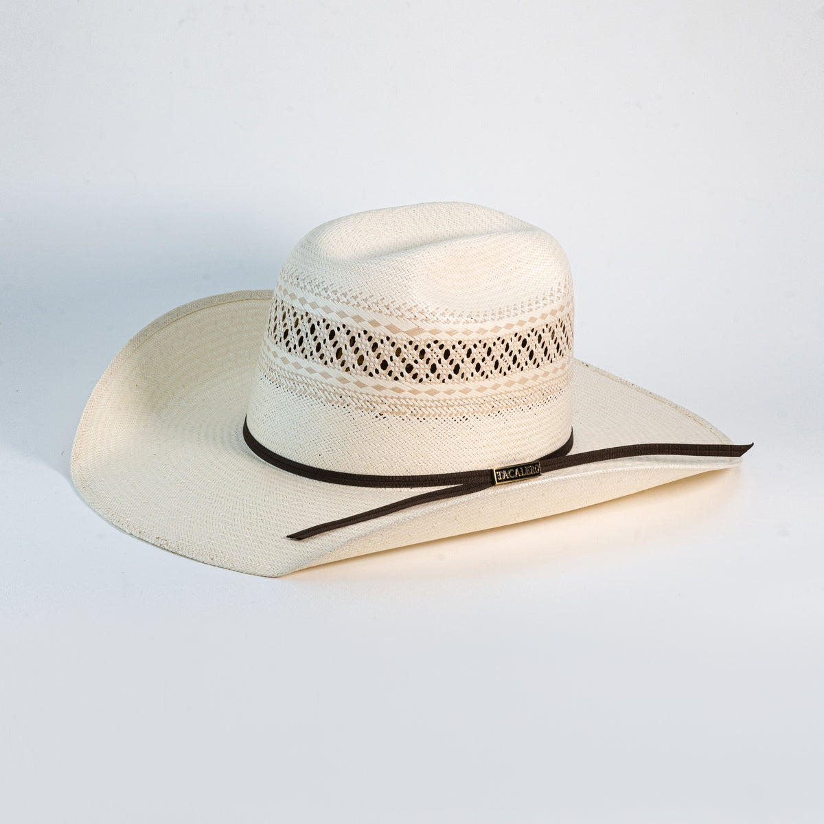 Sombrero Vaquero Tacalero de Papel de Arroz - Horma Minnick Randa Bicolor