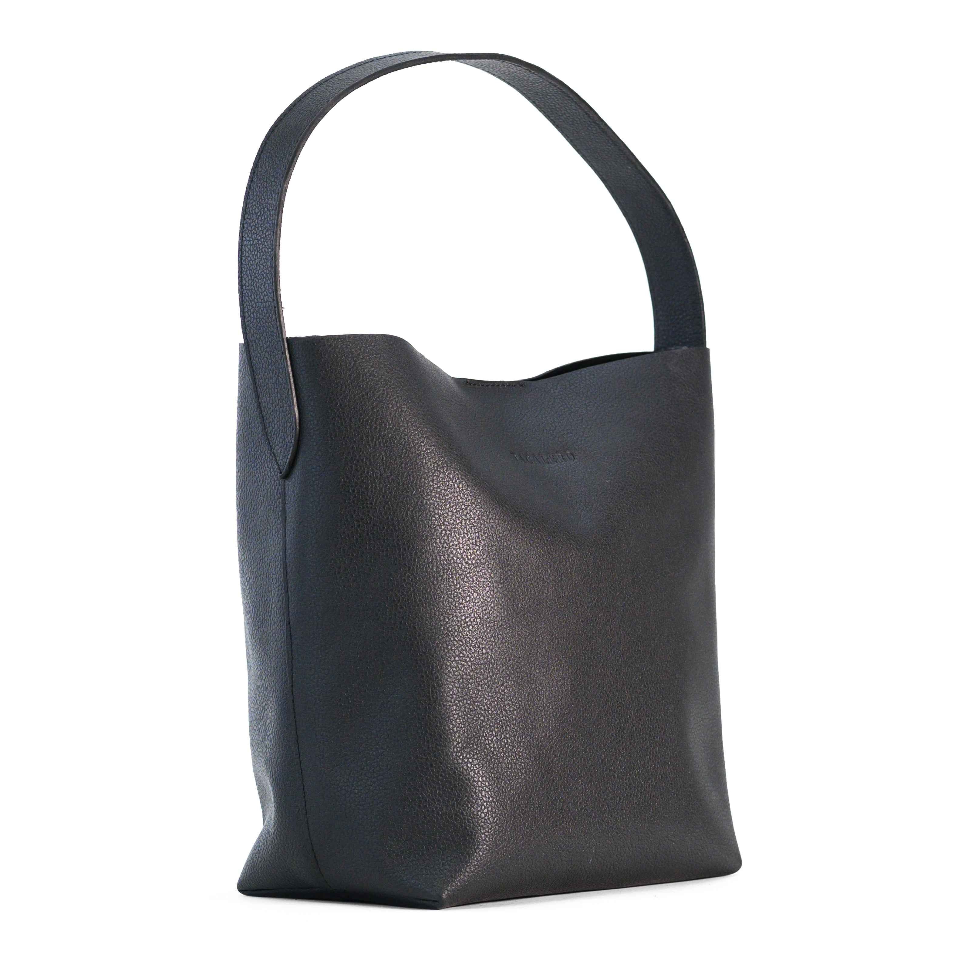 Bolso Shopper de Piel color Negro