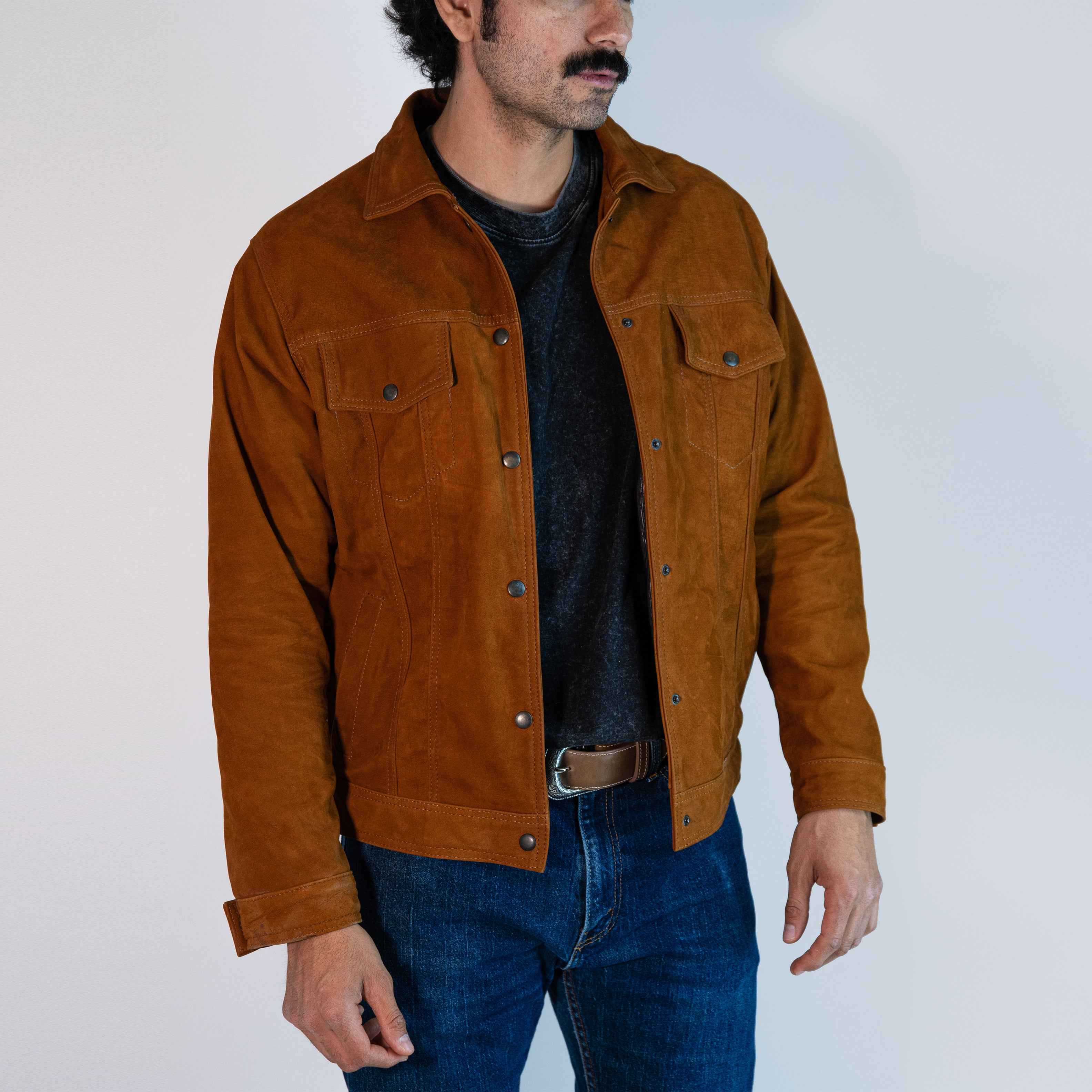 Chamarra de PIEL Gamuza