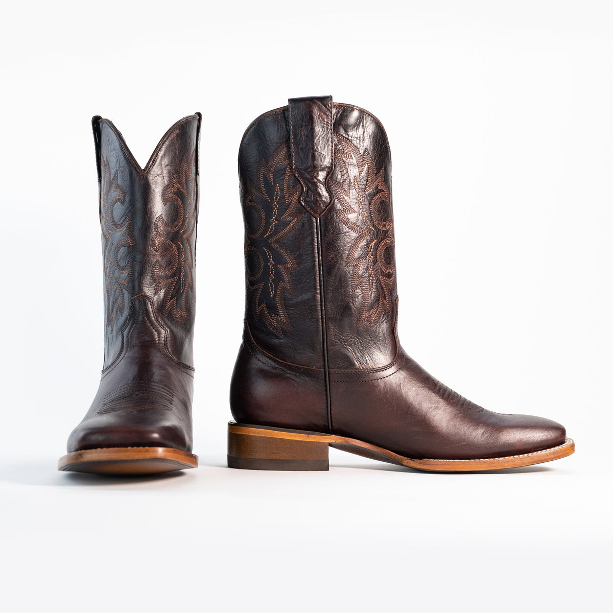 Bota Vaquera Hombre Color Café