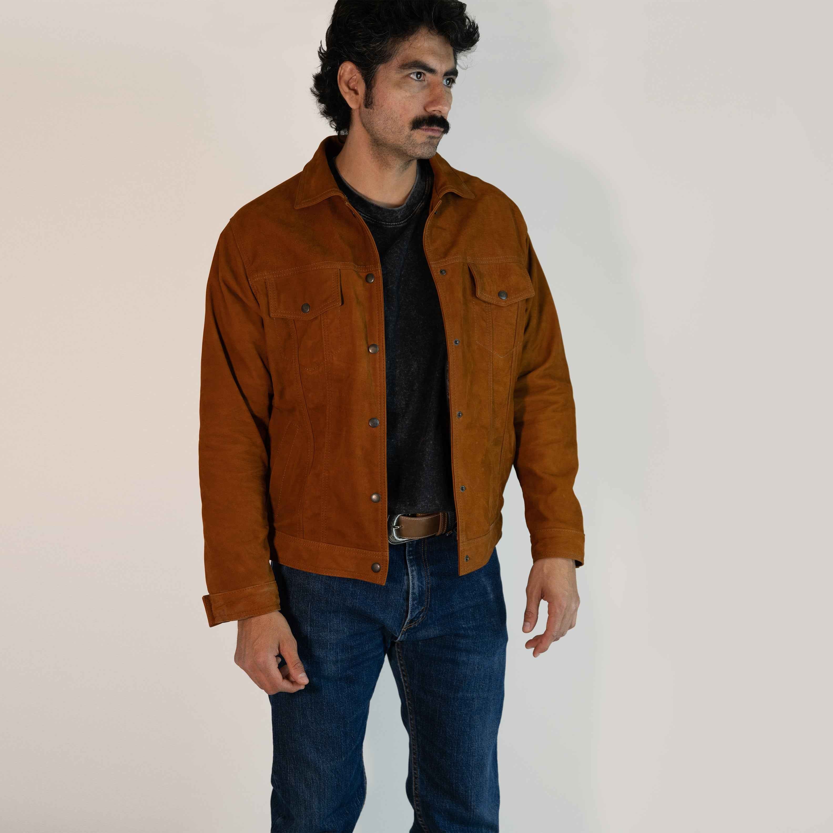 Chamarra de PIEL Gamuza