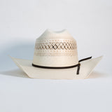 Sombrero Vaquero Tacalero de Papel de Arroz - Horma Minnick Randa Bicolor
