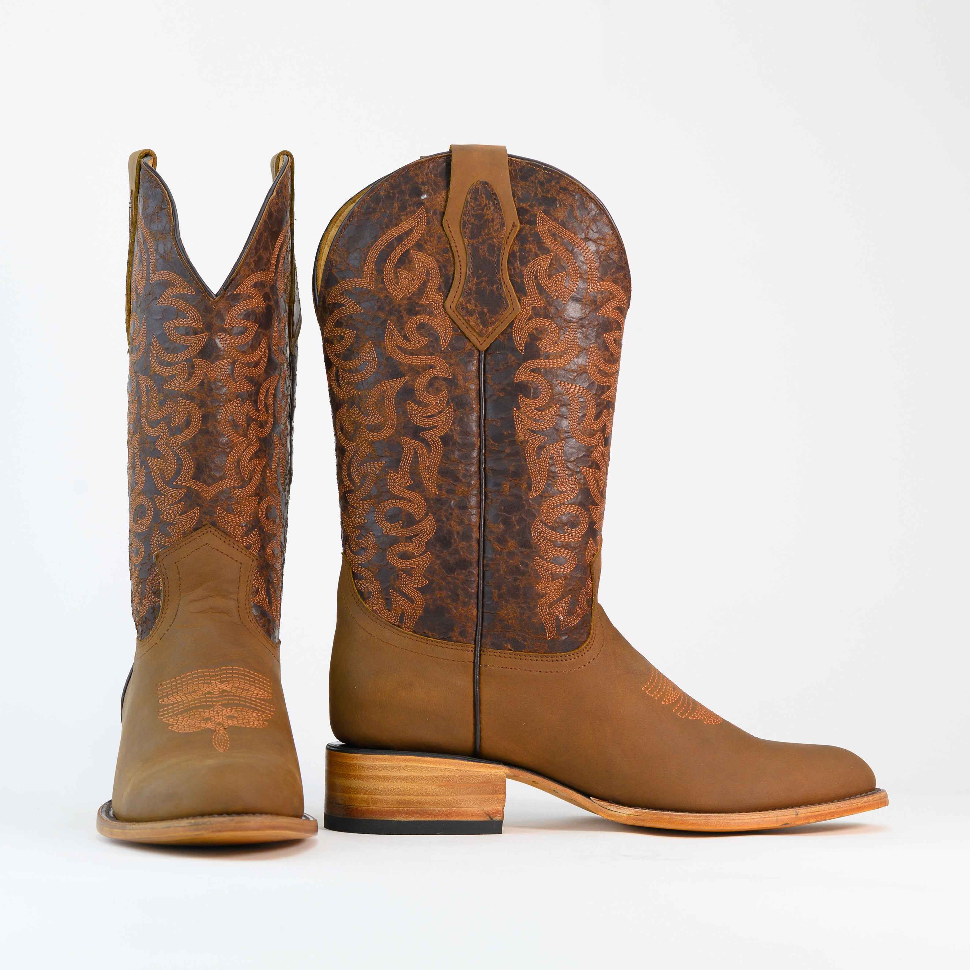 Bota Vaquera de Piel Hombre Liam Café