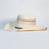 Sombrero Vaquero Tacalero de Papel de Arroz - Horma Minnick Randa Bicolor