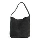 Bolso Shopper de Piel Gamuza color Negro
