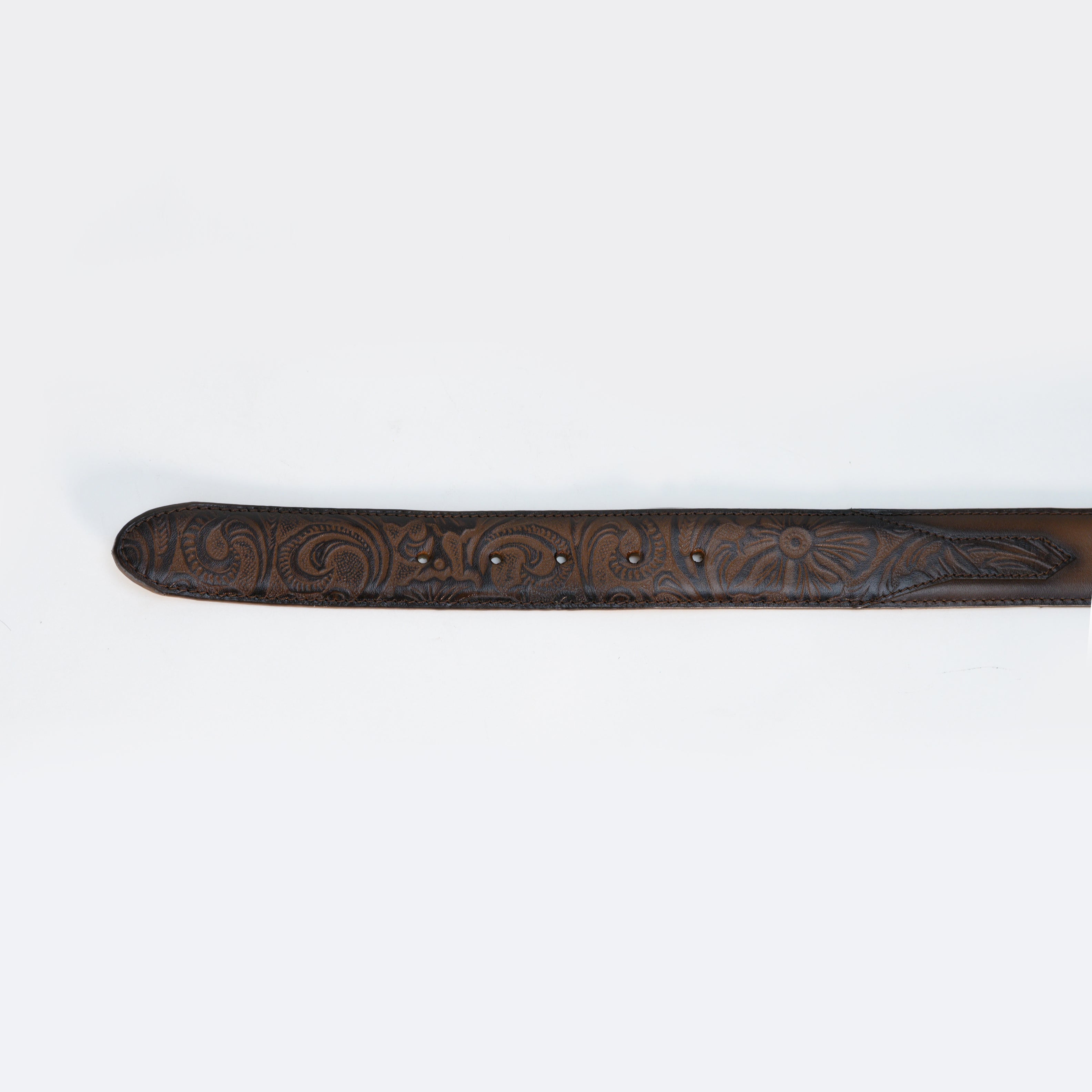 Honey Tooled Cowboy Belt