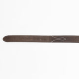 Dark Brown Cowboy Leather Belt