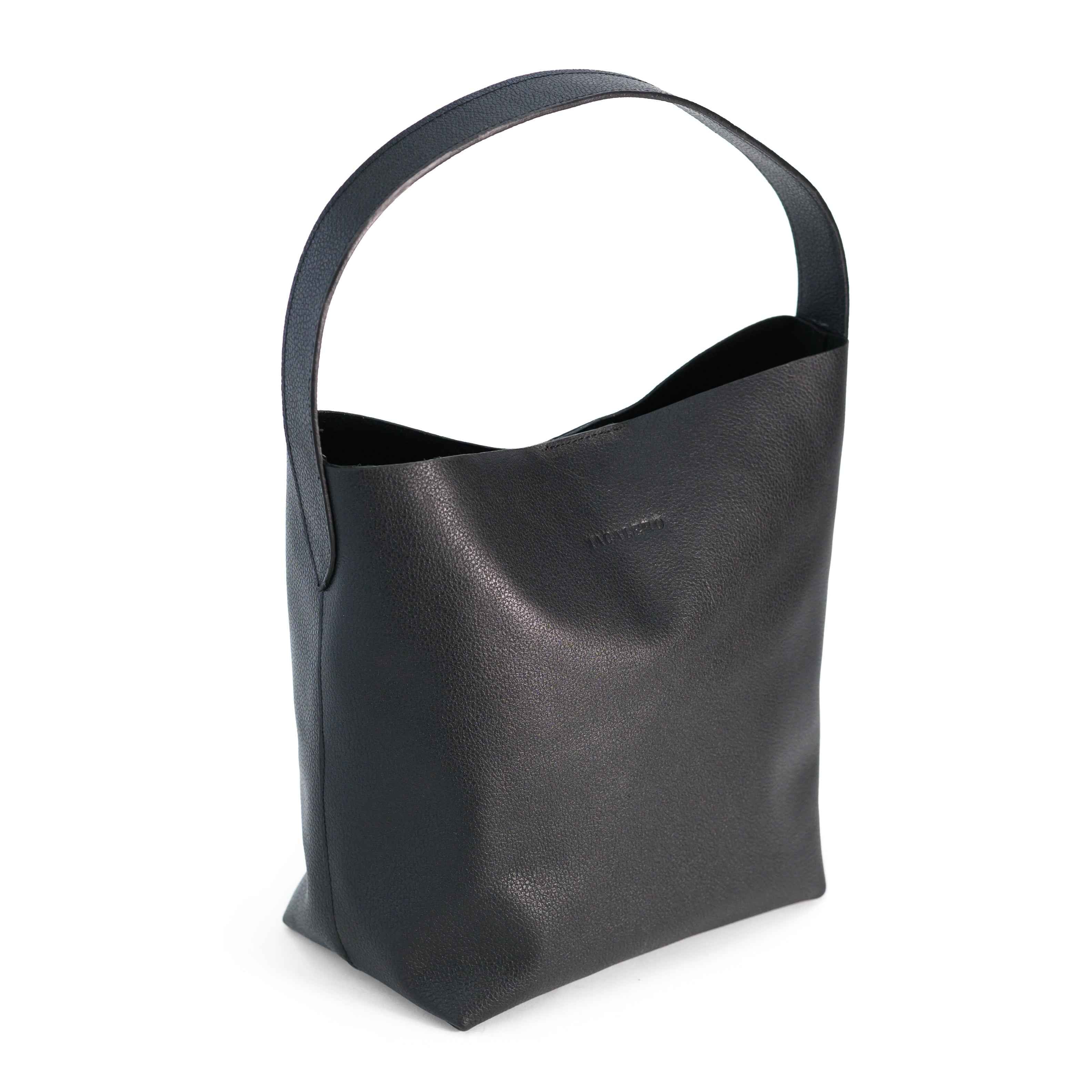 Bolso Shopper de Piel color Negro