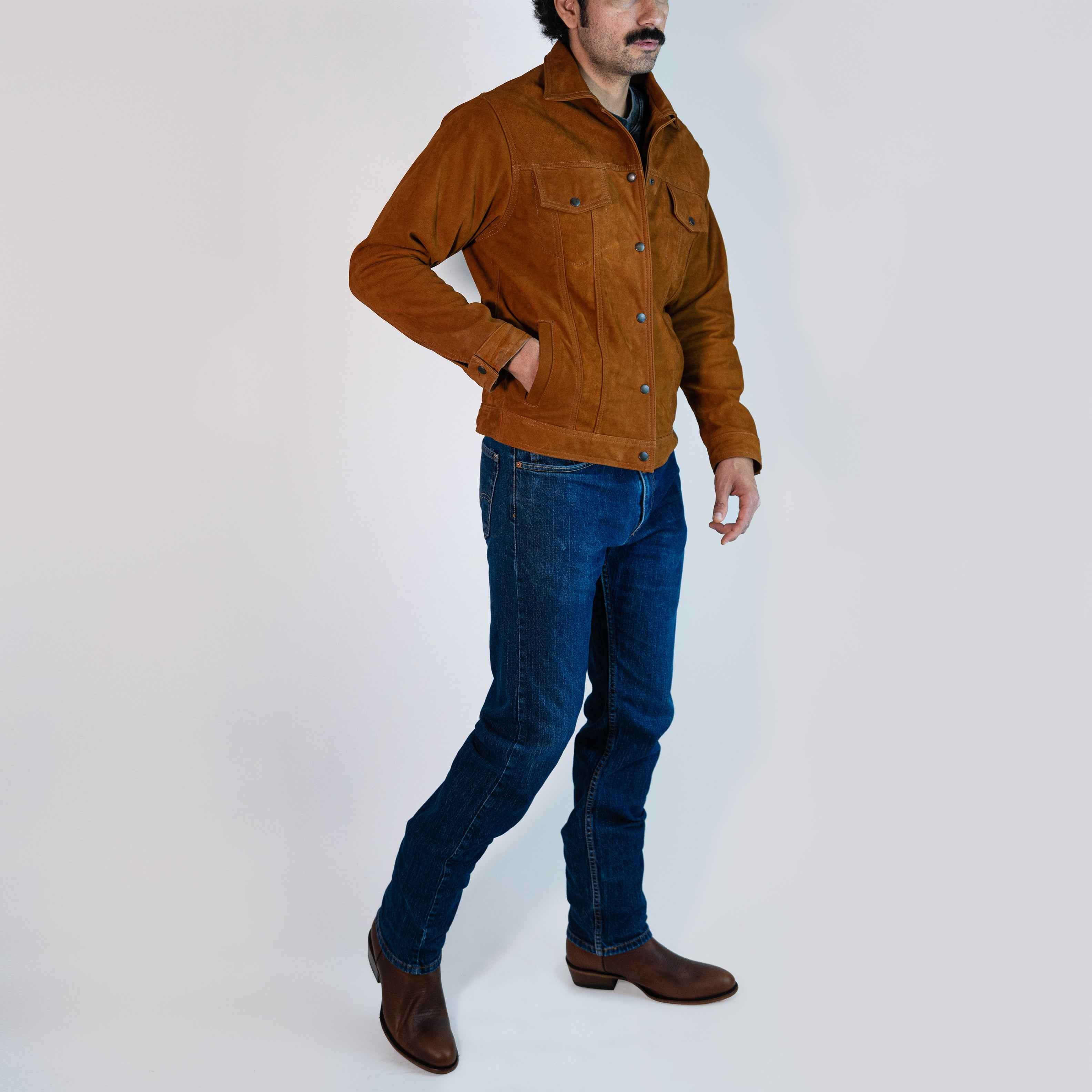 Chamarra de PIEL Gamuza