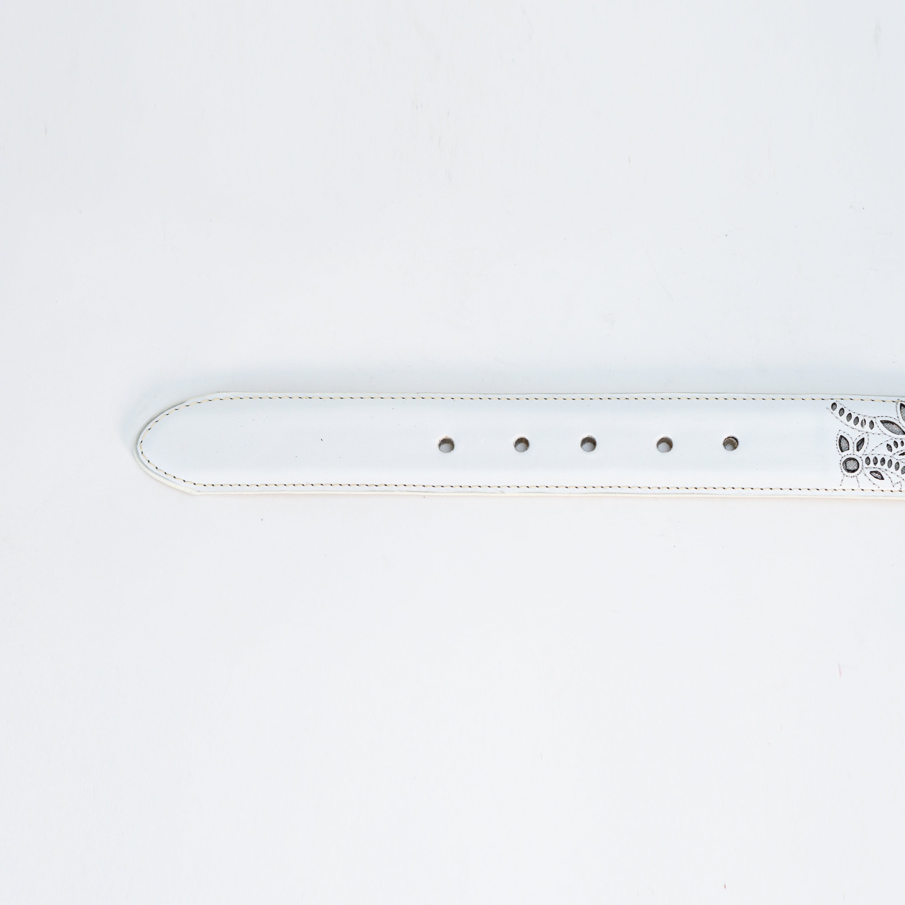 Celina White Cowboy Belt