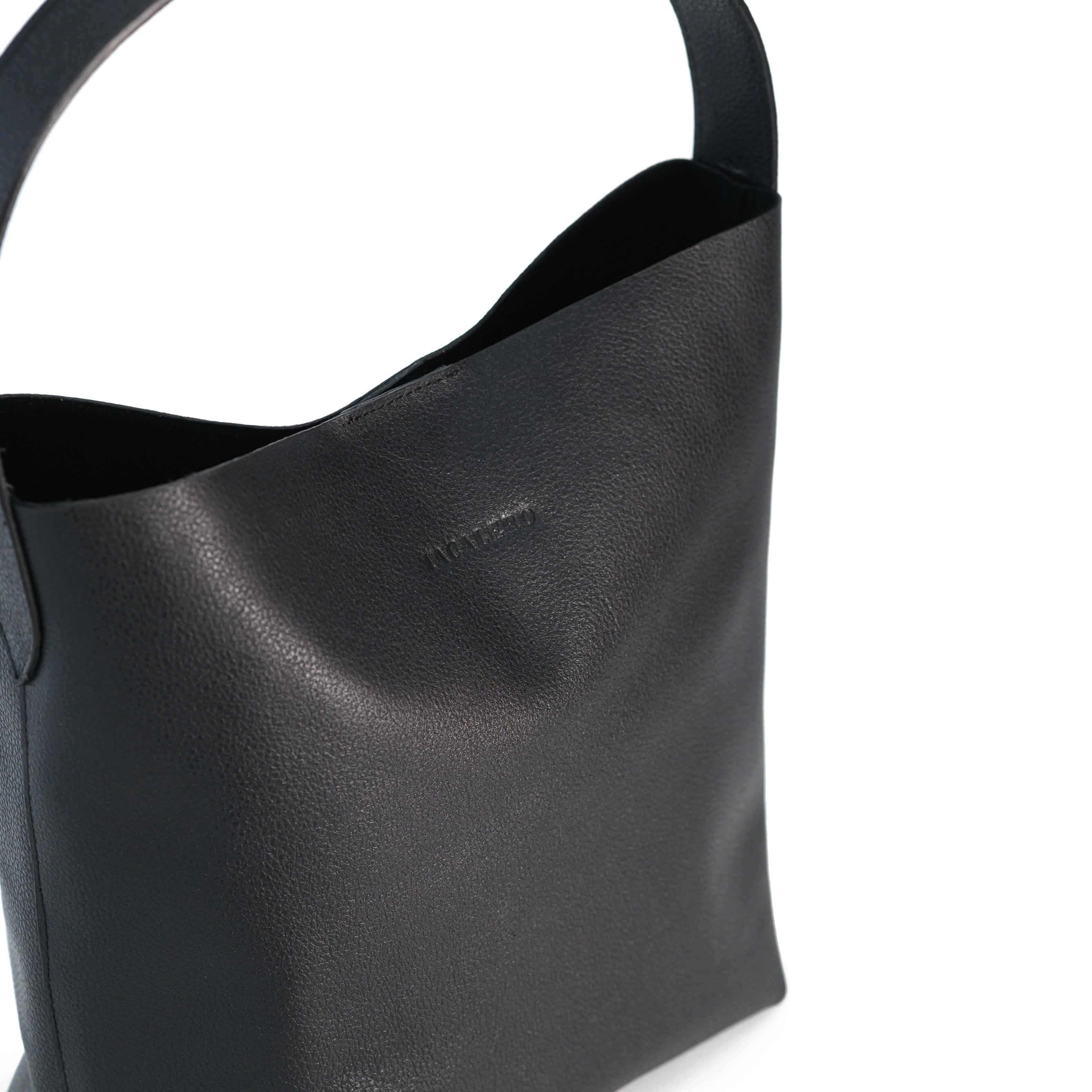 Bolso Shopper de Piel color Negro