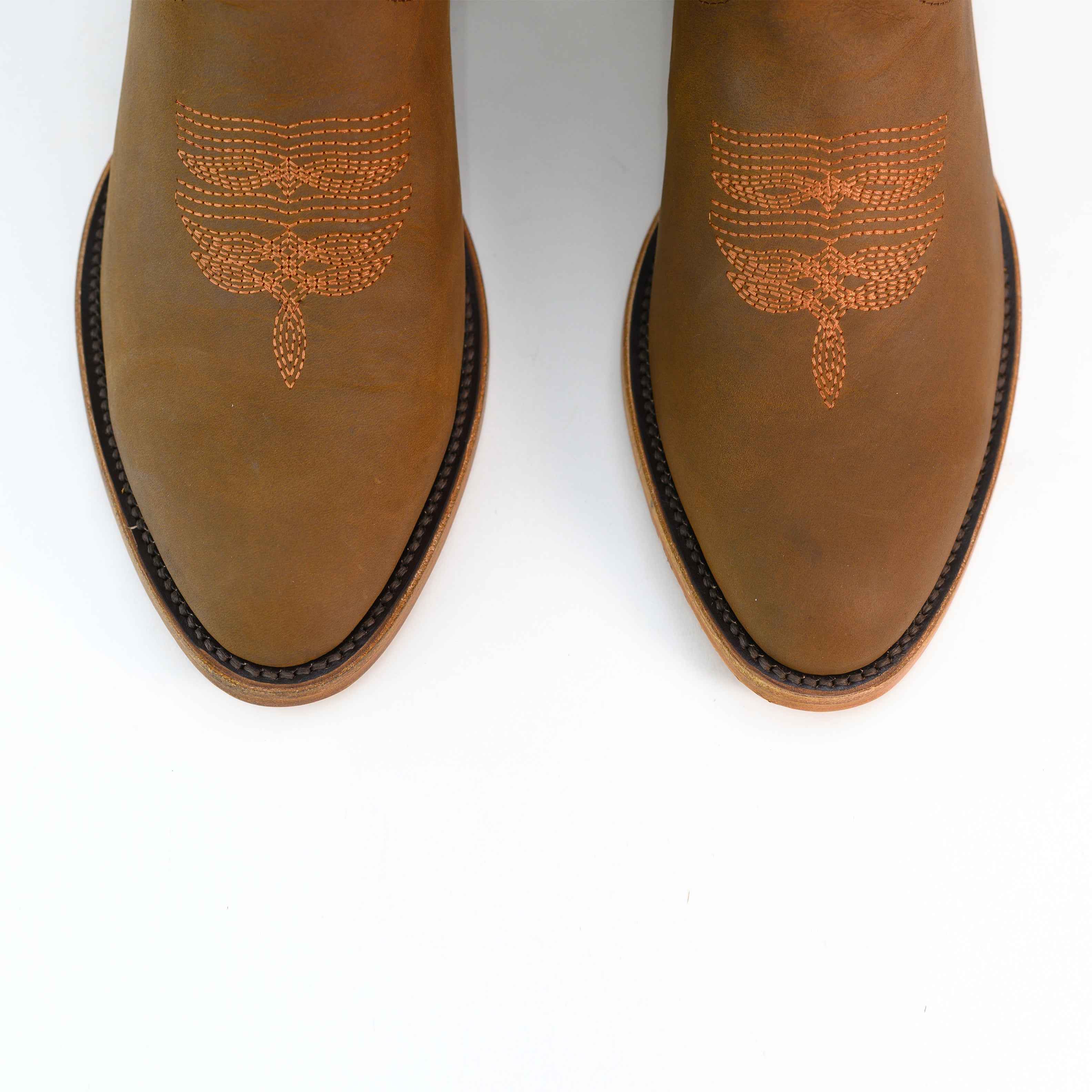 Bota Vaquera de Piel Hombre Liam Café