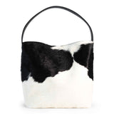 Bolso Shopper de Piel con Pelo de Vaca